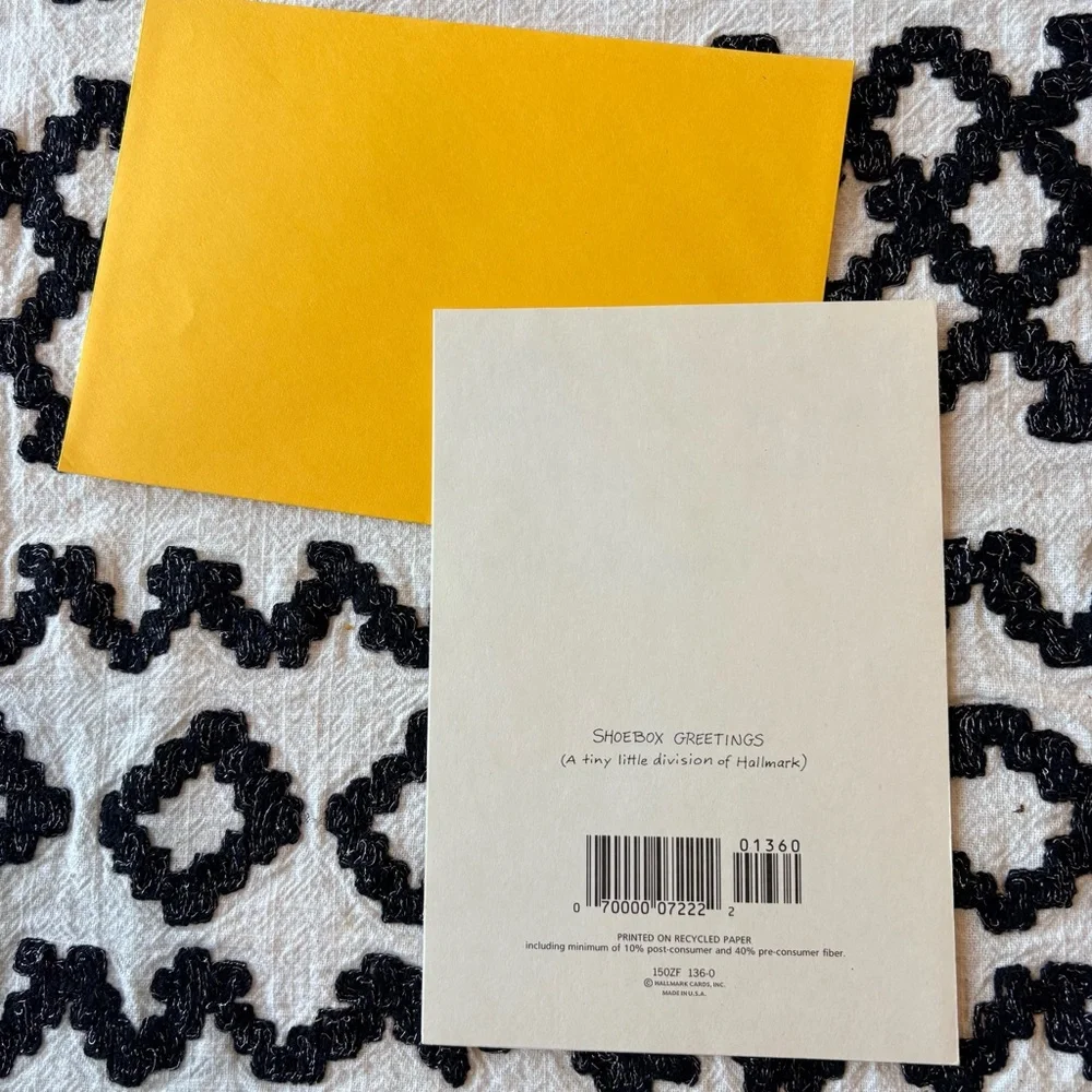 Hallmark Shoebox Greetings Miss You Friendship Greeting Card with envelope